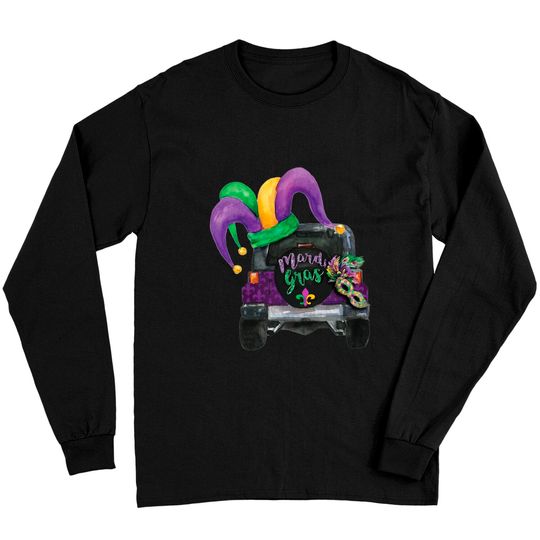 Discover Mardi gras jeep Long Sleeves