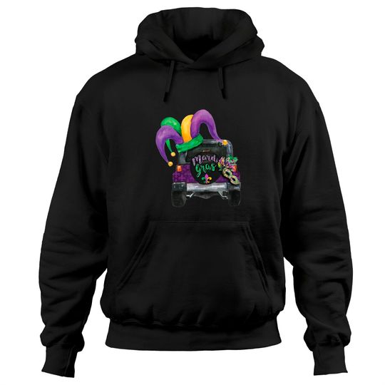 Discover Mardi gras jeep Hoodies
