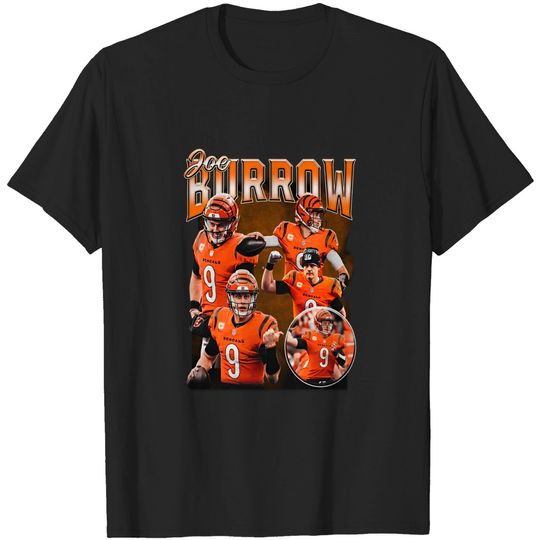 Discover Joe Burrow Vintage 90s T-Shirt - Cincinnati Football Theme