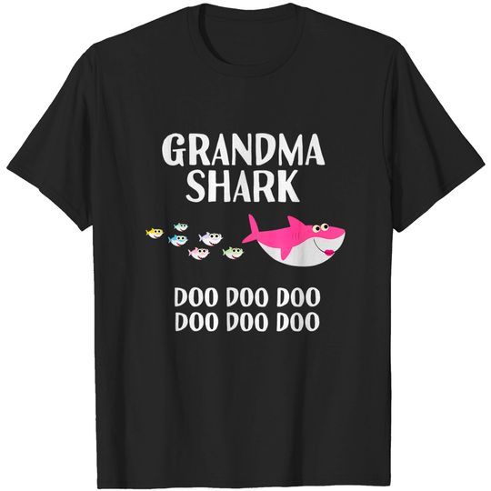 Discover Grandma Shark Doo Doo Women Mother's Day Christmas T-Shirt