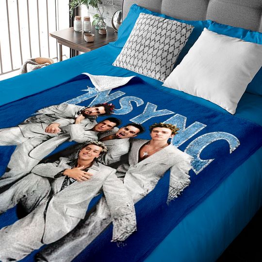 Discover NSYNC Silver Suit Boy Band Baby Blankets