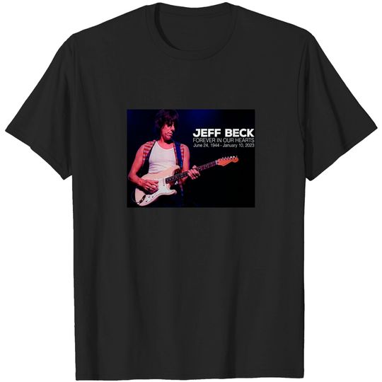 Discover R.I.P Jeff Beck 1944-2023 T-Shirt, Jeff Beck Fan Shirt, Rock Guitar T-Shirt