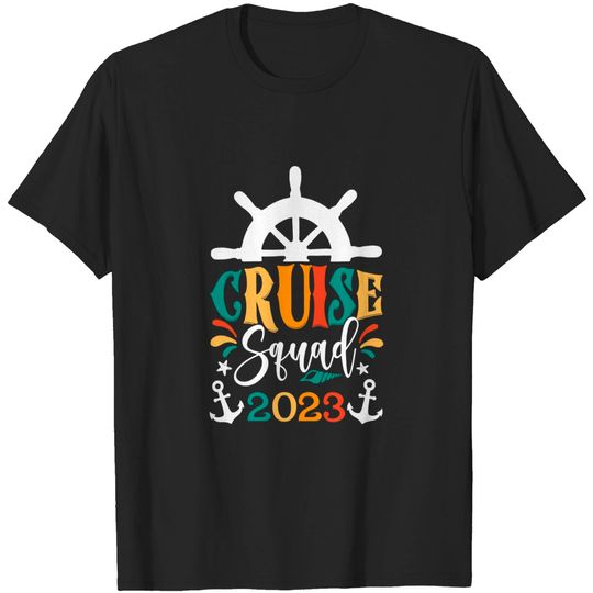 Discover Cruise Squad 2023 Matching Family Group With Anchor T-Shirt