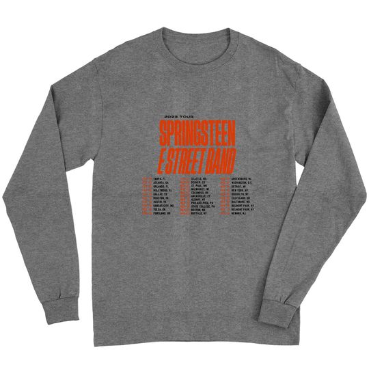 Discover Bruce Springsteen E Street Band First 2023 Tour Long Sleeves