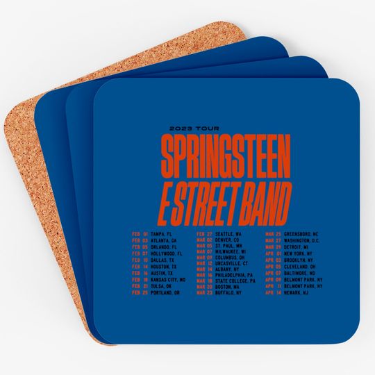 Discover Bruce Springsteen E Street Band First 2023 Tour Coasters