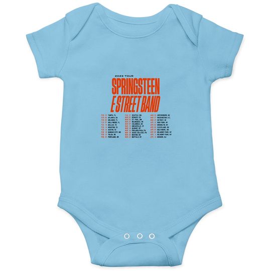 Discover Bruce Springsteen E Street Band First 2023 Tour Onesies