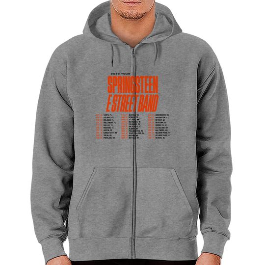 Discover Bruce Springsteen E Street Band First 2023 Tour Zip Hoodies