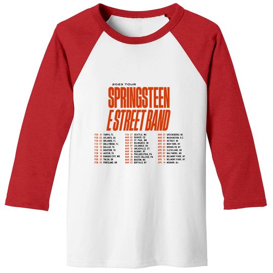 Discover Bruce Springsteen E Street Band First 2023 Tour Baseball Tees
