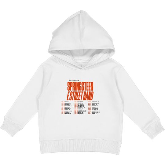 Discover Bruce Springsteen E Street Band First 2023 Tour Kids Pullover Hoodies