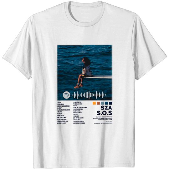Discover Sza Sos Tracklist Shirt, Sza Album Cover T Shirt