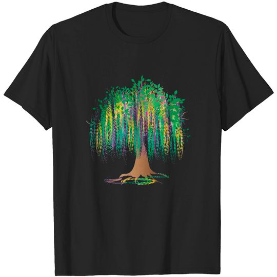 Discover Mardi Gras Bead Tree Printed Tee