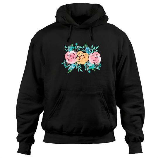 Discover Watercolor Roses Watercolor roses bouquet Hoodies
