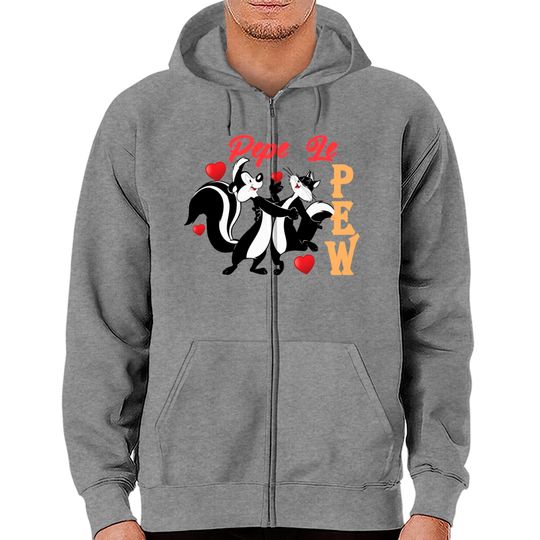 Discover FUNNY PEPE LE PEW Zip Hoodies Zip Hoodies