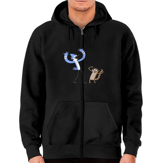 Discover Mordecai and Rigby Regular Show Cartoon Network Zip Hoodies