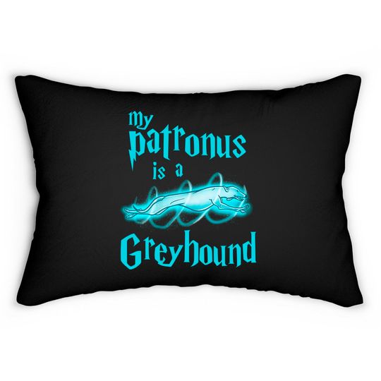 Discover My Patronus Is A Greyhound Lumbar Pillows