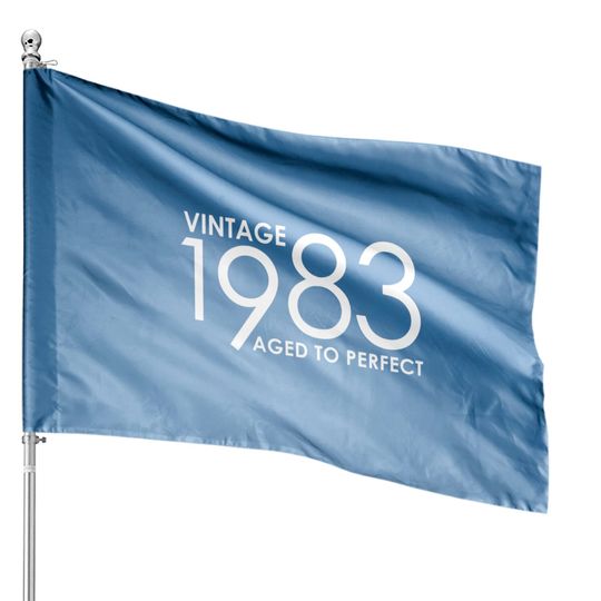 Discover 40th Birthday House Flags, Vintage 1983 House Flags, 40th Birthday Gift