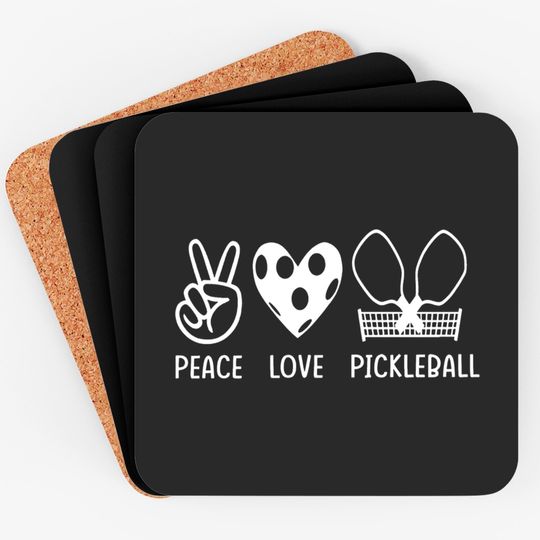 Discover Pickleball Coasters, Pickleball Player Coasters