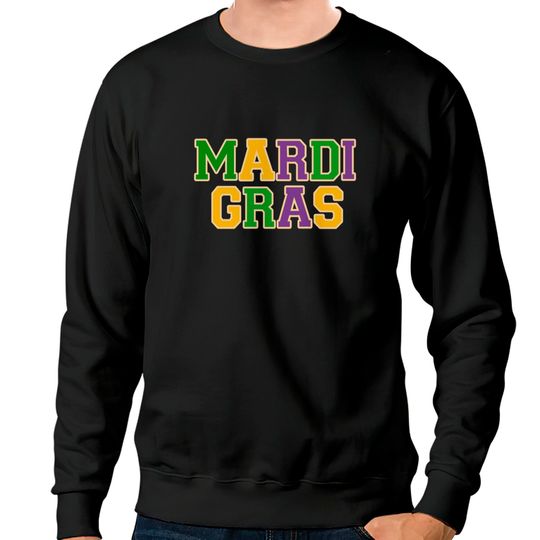 Discover Mardi Gras FEAUX Chenille sweatshirt