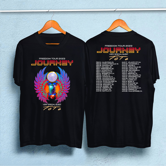 Discover Journey Rock Band 2023 Tour T Shirt