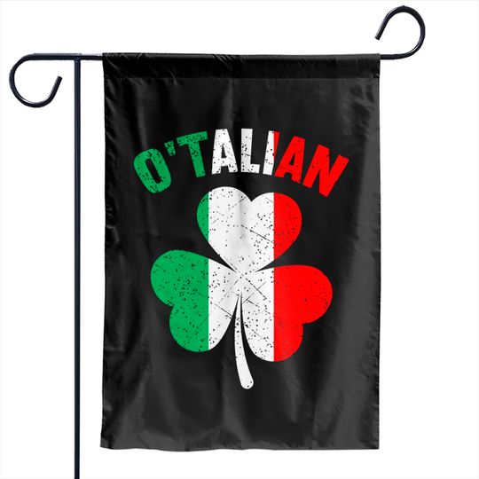 Discover O'Talian Italian Irish Shamrock Garden Flags