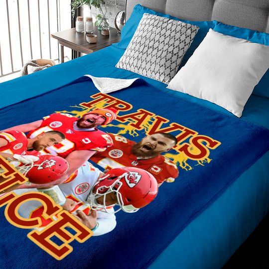 Discover Travis Kelce Vintage Baby Blankets