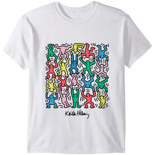Discover Keith Haring Shirt, Keith Haring Dancing figures Print