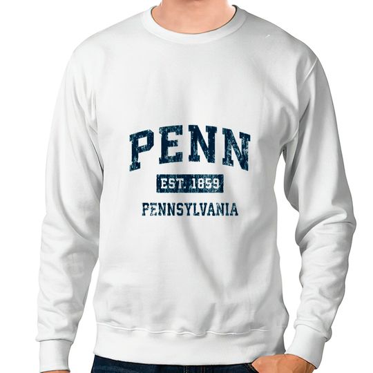 Discover Penn Pennsylvania Pa Vintage Sports Design Navy Pr Sweatshirts