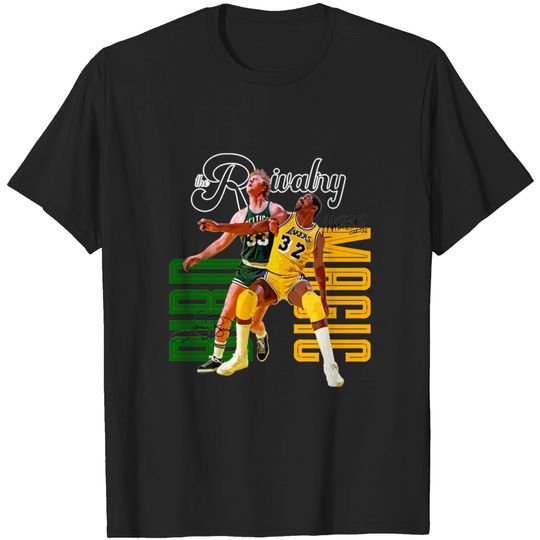 Discover Magic vs. Bird - Magic Bird Rivalry - T-Shirt