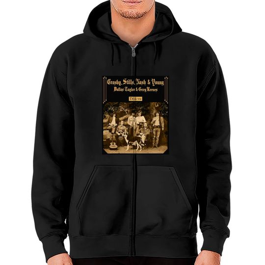 Discover Crosby, Stills & Nash Band Classic Zip Hoodies