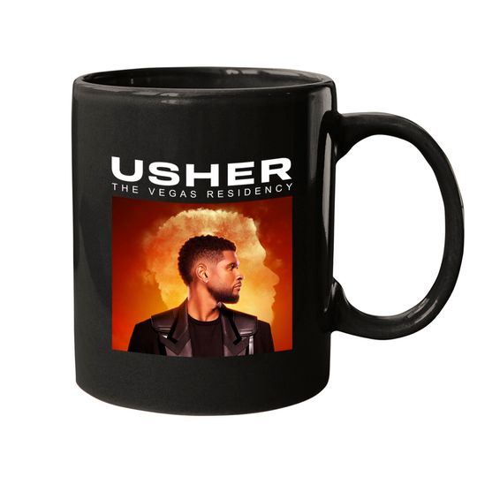 Discover 2023 Usher My Way The Vegas Residency Tour Mugs, Usher RNB Music Concert 2023 Mugs