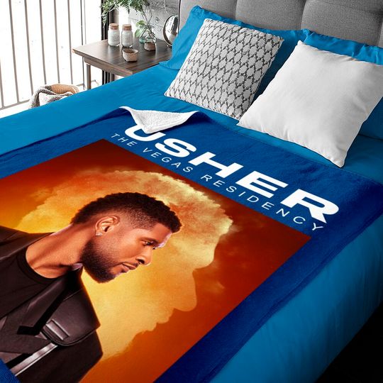 Discover 2023 Usher My Way The Vegas Residency Tour Baby Blankets, Usher RNB Music Concert 2023 Baby Blankets