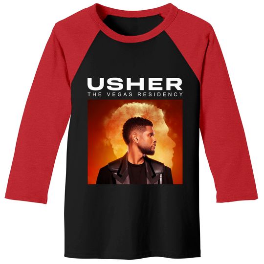 Discover 2023 Usher My Way The Vegas Residency Tour Baseball Tees, Usher RNB Music Concert 2023 Baseball Tees