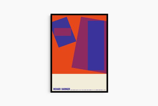 Discover Richard Baringer Abstract Art Poster