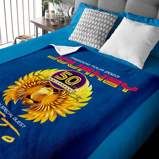 Discover Journey Freedom Tour 2023 Journey 50th Anniversary Baby Blankets, Rock Tour 2023 Merch