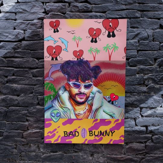 Discover Bad Bunny Poster, YHLQMDLG Album Poster