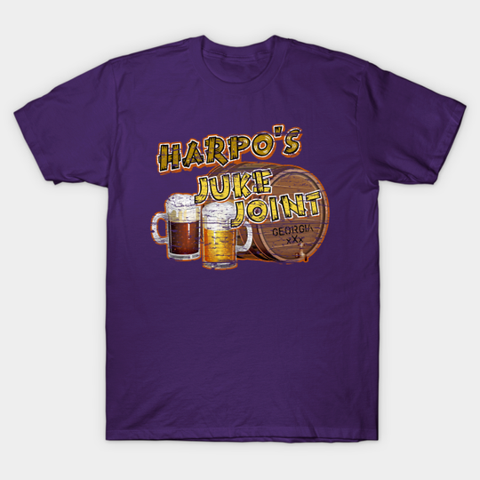 Discover Harpo's Juke Joint, wooden sign distressed - The Color Purple - T-Shirt