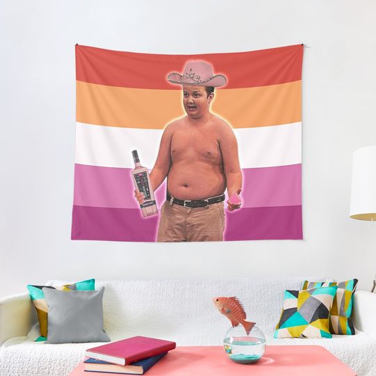 Discover gibby - lesbian flag Tapestry