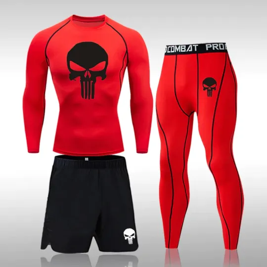 Discover Skull Sportswear Set Workout Gym Wear Fitness