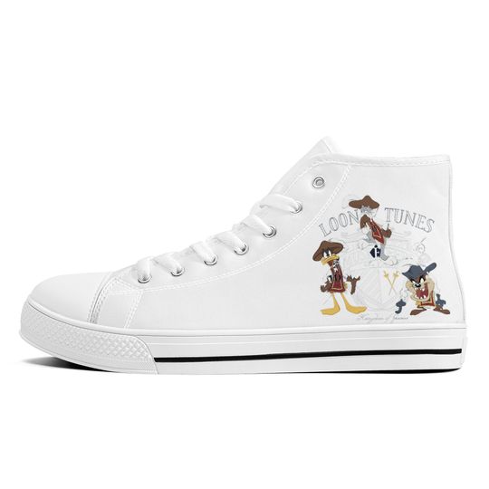 Discover Loony Tunes Three Muskateers Cartoon High Top Sneakers