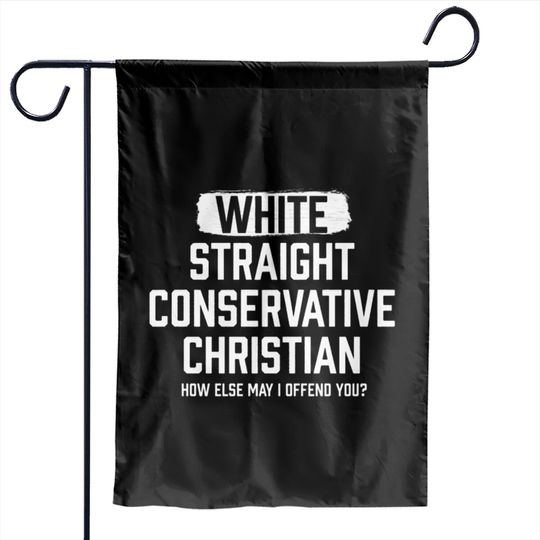 Discover White Straight Conservative Christian Garden Flags