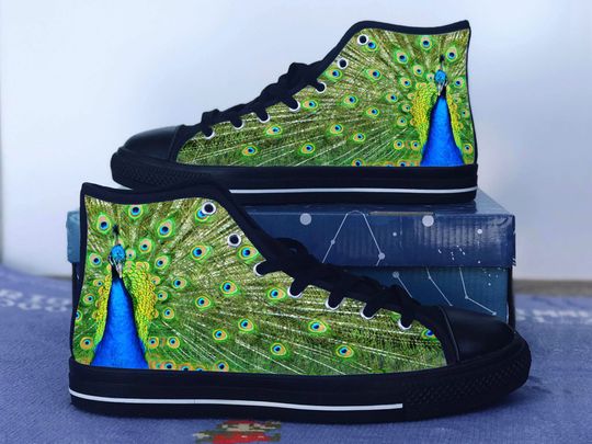 Discover Peacock Men's High Top Sneakers