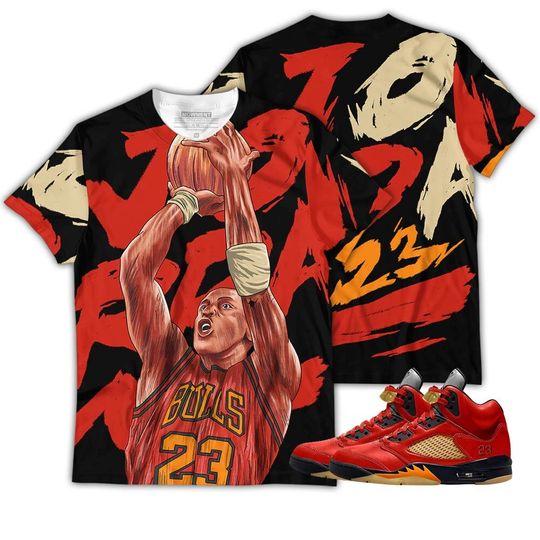 Discover Basketball 23 Superstar Unisex Sneaker Shirt Match 5 Dunk On Mars Tee, Jordan 5