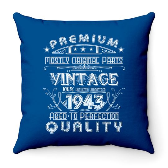Discover Funny Novelty Gift For 75th Birthday Throw Pillows