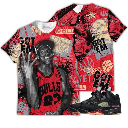 Discover Got Em Basketball Unisex Sneaker Shirt Match Gore-Tex 5s Tee, Jordan 5 GORE-TEX Off Noir 3D T-Shirt, Hoodie, Zipup, Sweatshirt