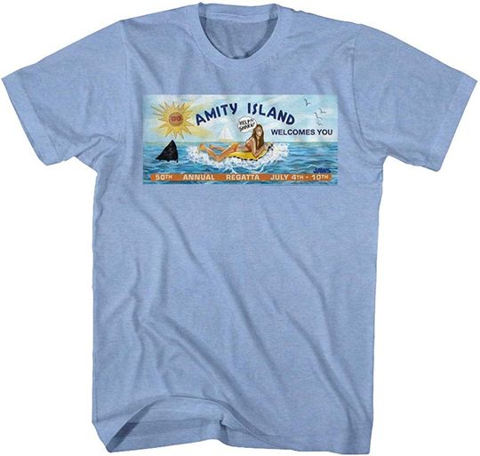 Discover Jaws 1970s Shark Thriller Movie T-Shirt