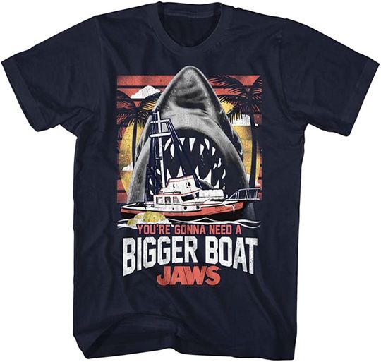Discover Jaws T-Shirt, You're Gonna Need A Bigger Boat Palm Trees T-shirt