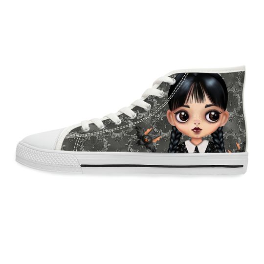 Discover Wednesday Addams Shoe Women's High Top Sneakers
