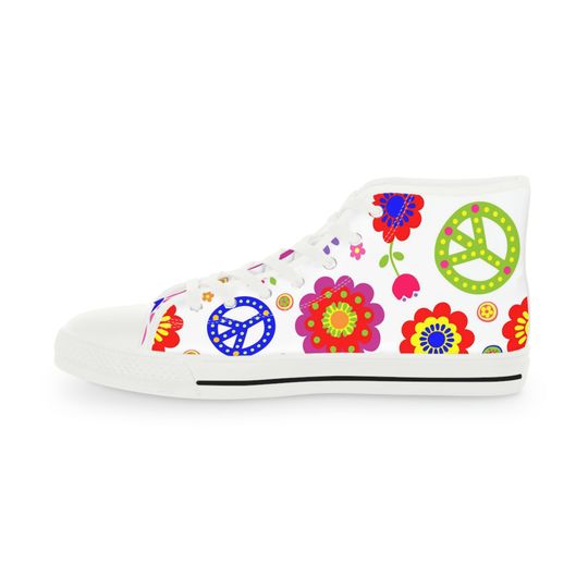 Discover Fun Hippie Men's High Top Sneakers