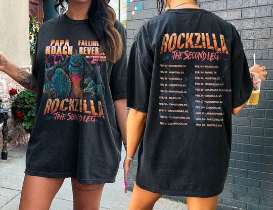 Discover Rockzilla The Second Leg Tour 2023 Shirt