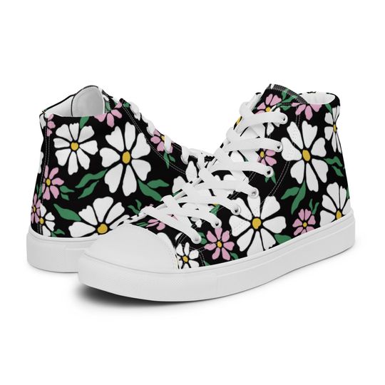 Discover Daisy Shoes, Colorful Men's High Top Sneakers
